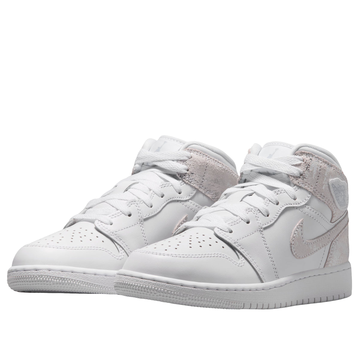 (GS) Air Jordan 1 Mid SE 'White Field Silver' IR2320-100