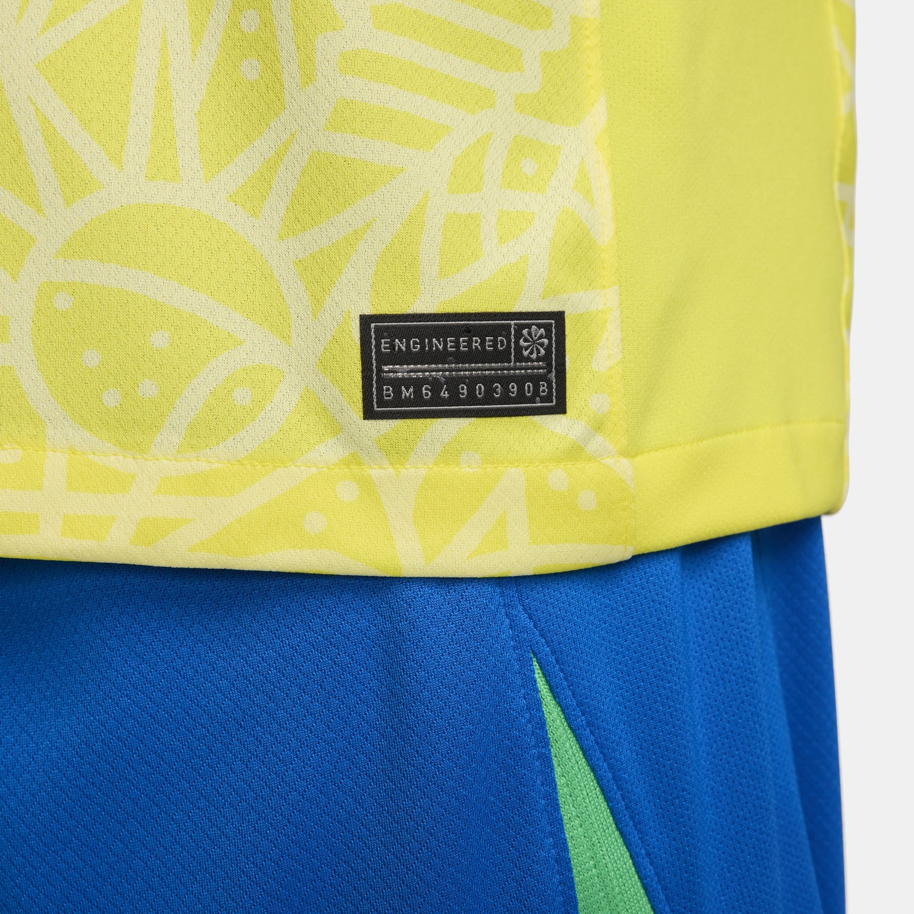 Nike Dri-FIT Soccer Brazil 2024 Stadium Home Replica Jersey 'Yellow Green' FJ4284-706