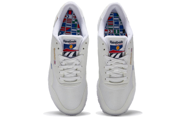 (WMNS) Reebok Classic Nylon 'Collage of Flags - Radiant Red Blue' EG5909