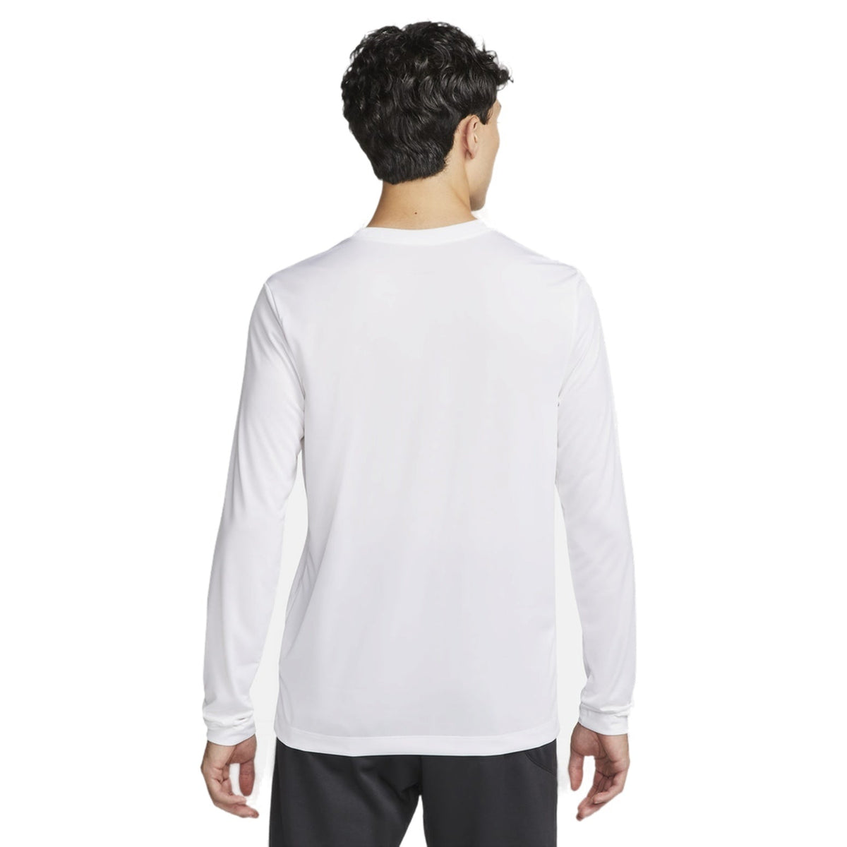 Nike Dri-FIT Logo Long-Sleeves Tee 'White' DX0994-100