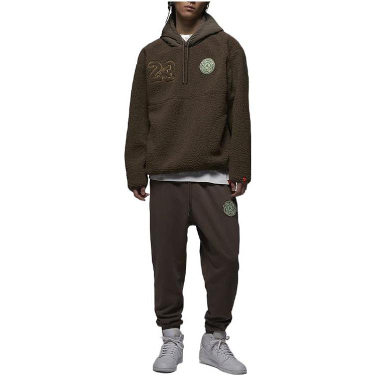 Air Jordan Year Of The Rabbit CNY Series Polar Fleece  Drawstring Hoodie Men's Light Brown FB1451-274