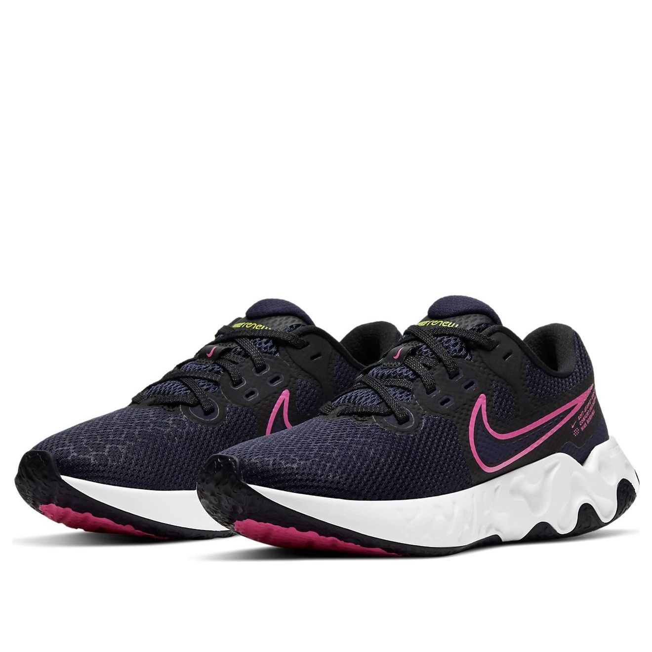 (WMNS) Nike Renew Ride 2 'Blackened Blue Pink Glow' CU3508-401