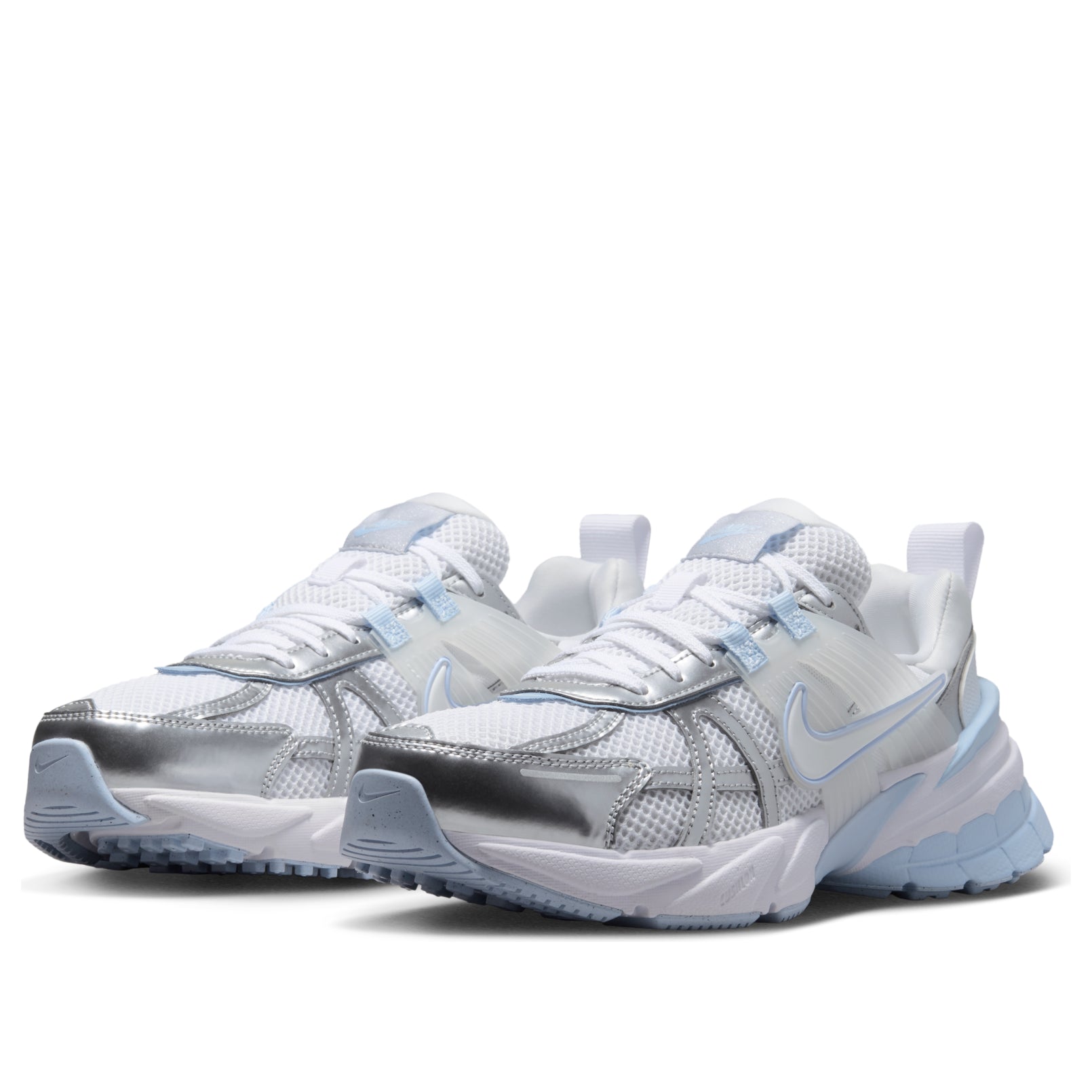 (WMNS) Nike V2K Run 'White Silver Hydrogen Blue' FD0736-119