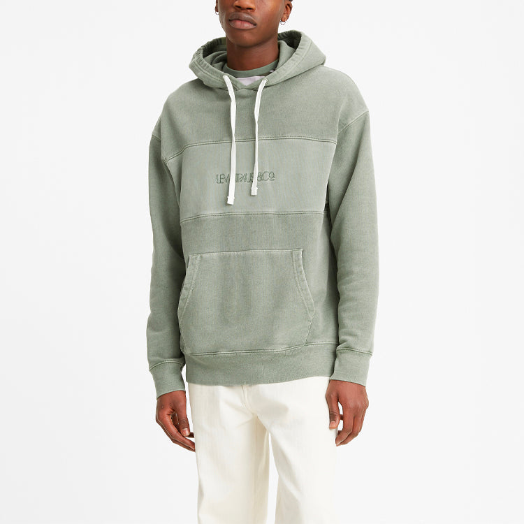Men's Levis Series Hooded Drawstring Casual Green 35872-0002