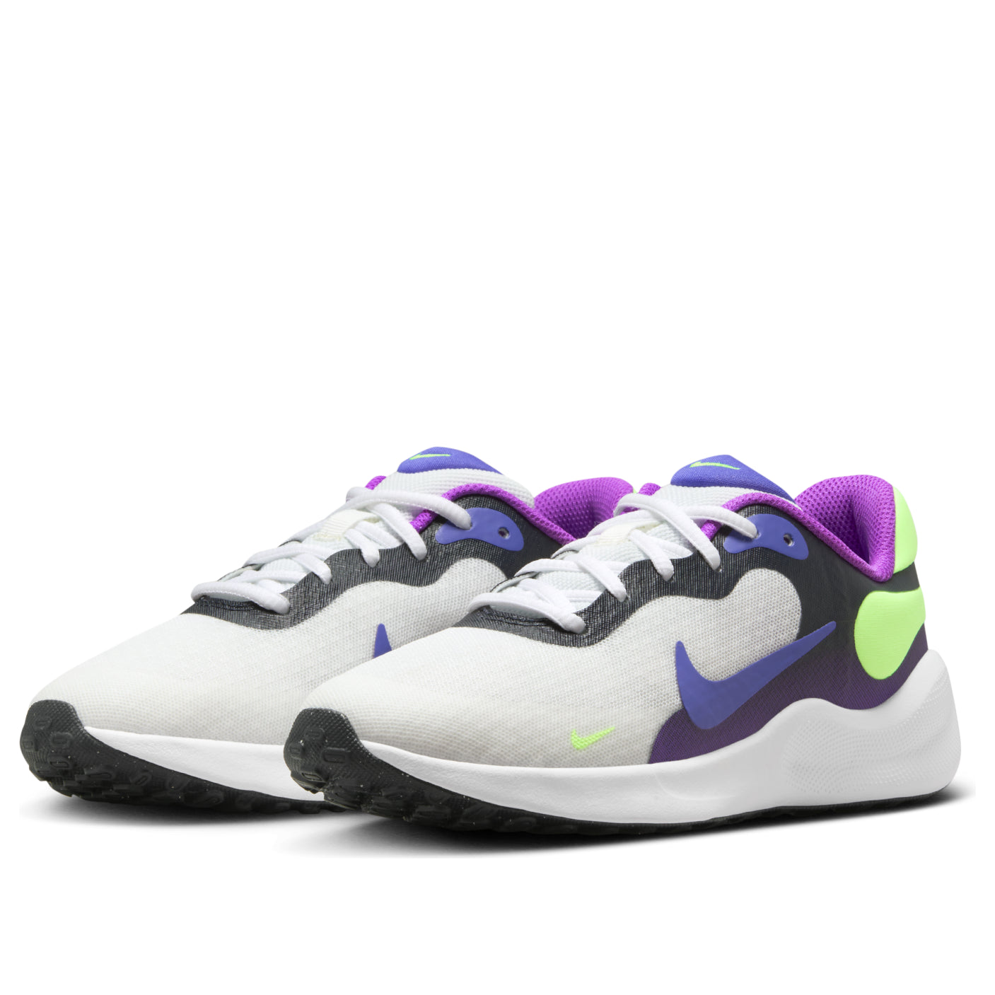 (GS) Nike Revolution 7 Shoes 'White Fuchsia Dream Green' FB7689-100