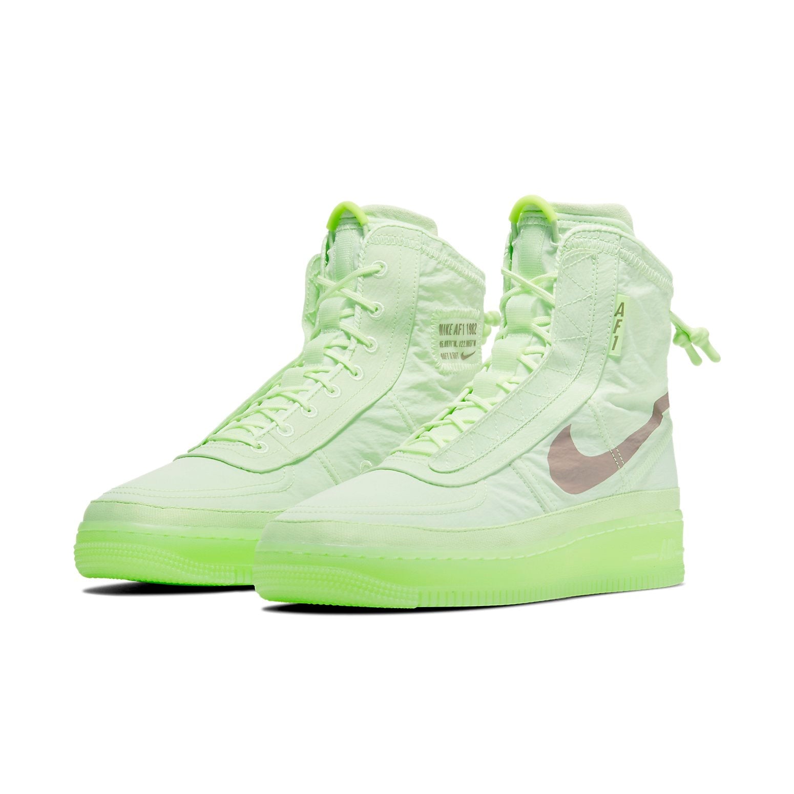 (WMNS) Nike Air Force 1 High Shell 'Volt' BQ6096-700