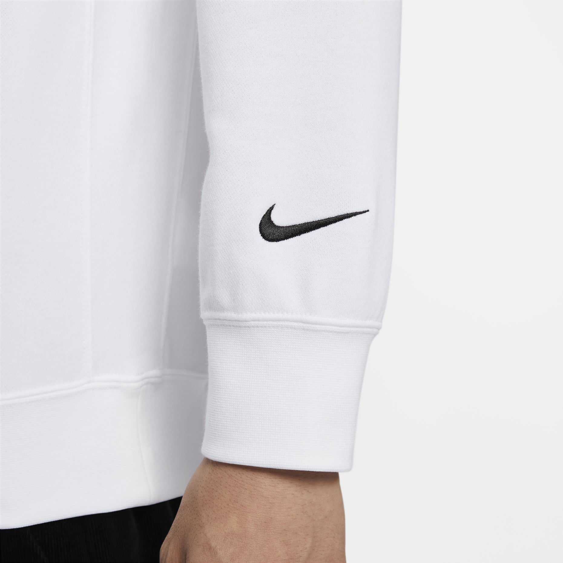 Nike Sportswear French Terry Crew-Neck Sweatshirt 'White' FZ5203-100