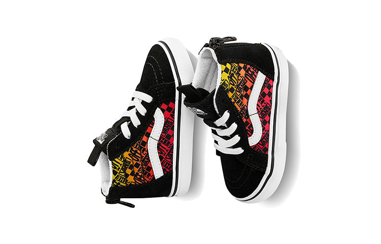 Vans SK8-Hi Zip Toddler Black/Red VN0A4BV12N5