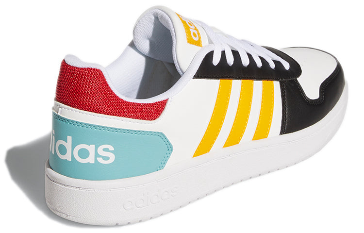 adidas Hoops 2.0 'White Black Yellow' GY5899