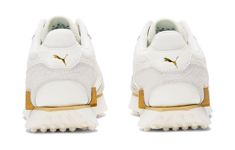 (WMNS) PUMA Mile Rider 'Metallic - White Snakeskin' 375556-01