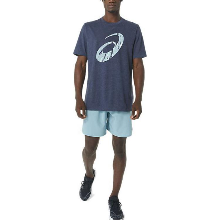 ASICS Polar Winter T-shirt 'Peacoat Heather' 2033B780-404