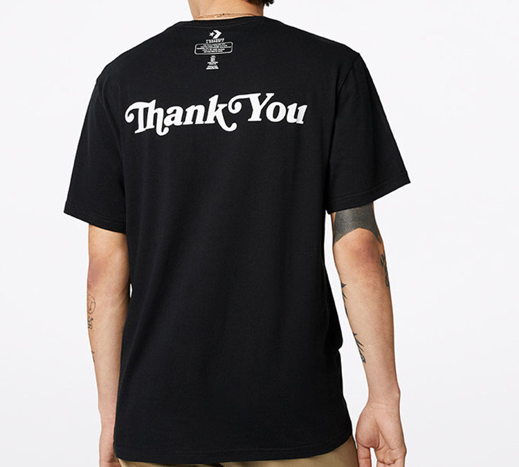 Men's Converse Renew reversible Printing Short Sleeve Black 10019650-001