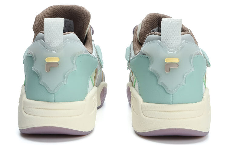 (WMNS) FILA FUSION Lifestyle Basketball Heritage Sneakers 'Blue White Purple' T12W323205FBG