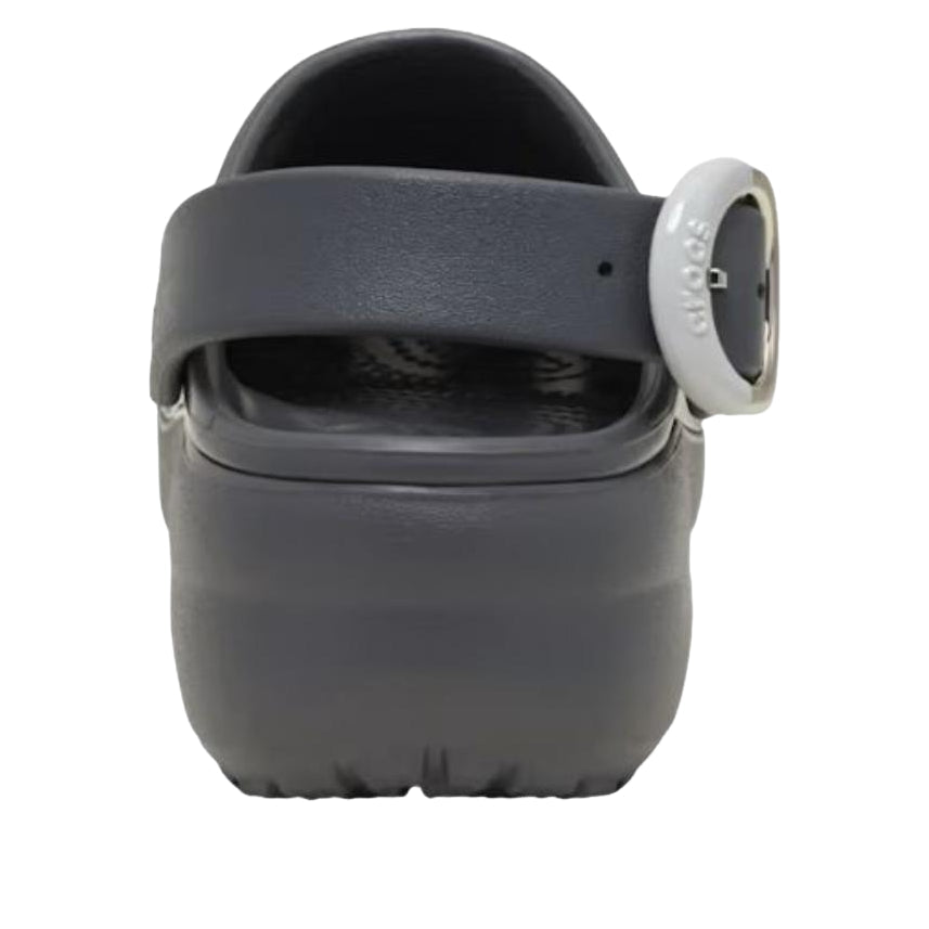 (WMNS) Crocs Classic Platform Dipped Buckle Clog 'Carbon' 213230-0YK