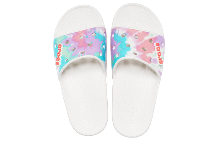 Crocs Classic Tie Dye Pattern Slippers Multi-Color 206520-6SN