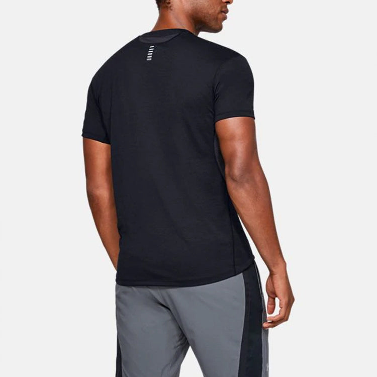 Men's Under Armour Streaker Series Running Sports Short Sleeve Black 1326579-001