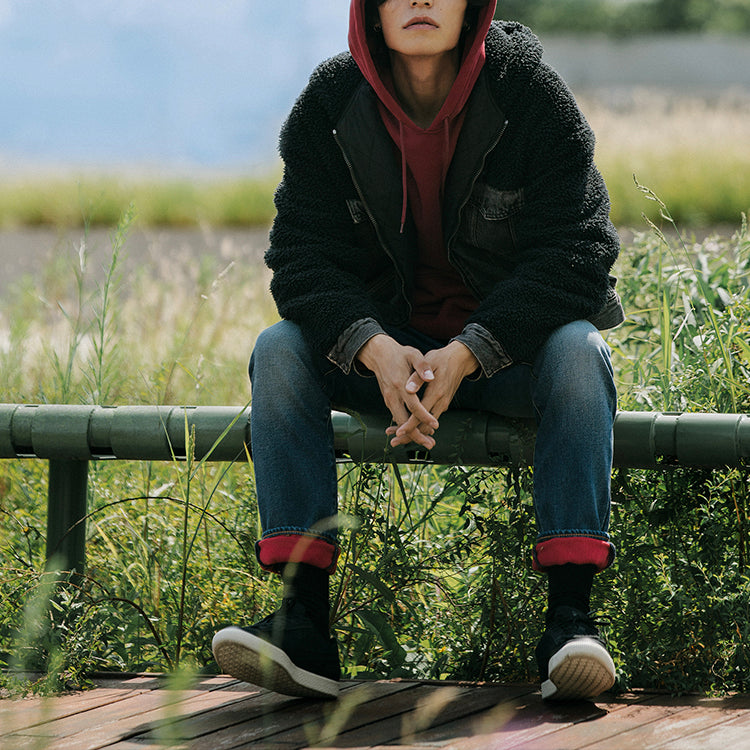 Men's Levis Hooded Embroidered Red 34590-0002