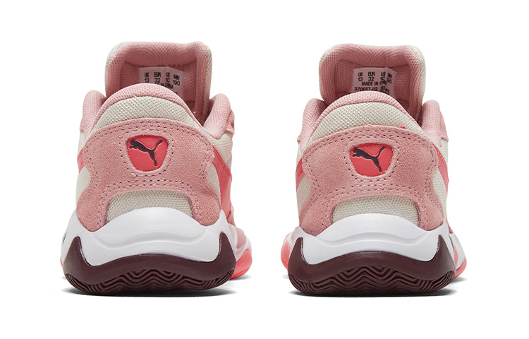 PUMA Girls' Storm Ray White/Pink 370657-03