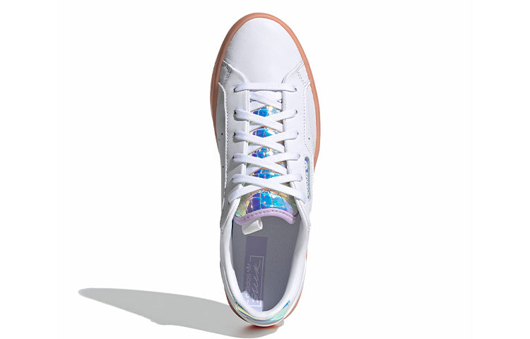 (WMNS) adidas Sleek 'White Coral Iridescent' FW3718
