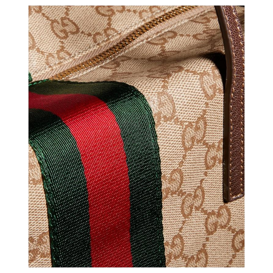 (WMNS) Gucci Melrose Medium Boston Bag 'Sand Dark Brown' 875228-FAF79-8547