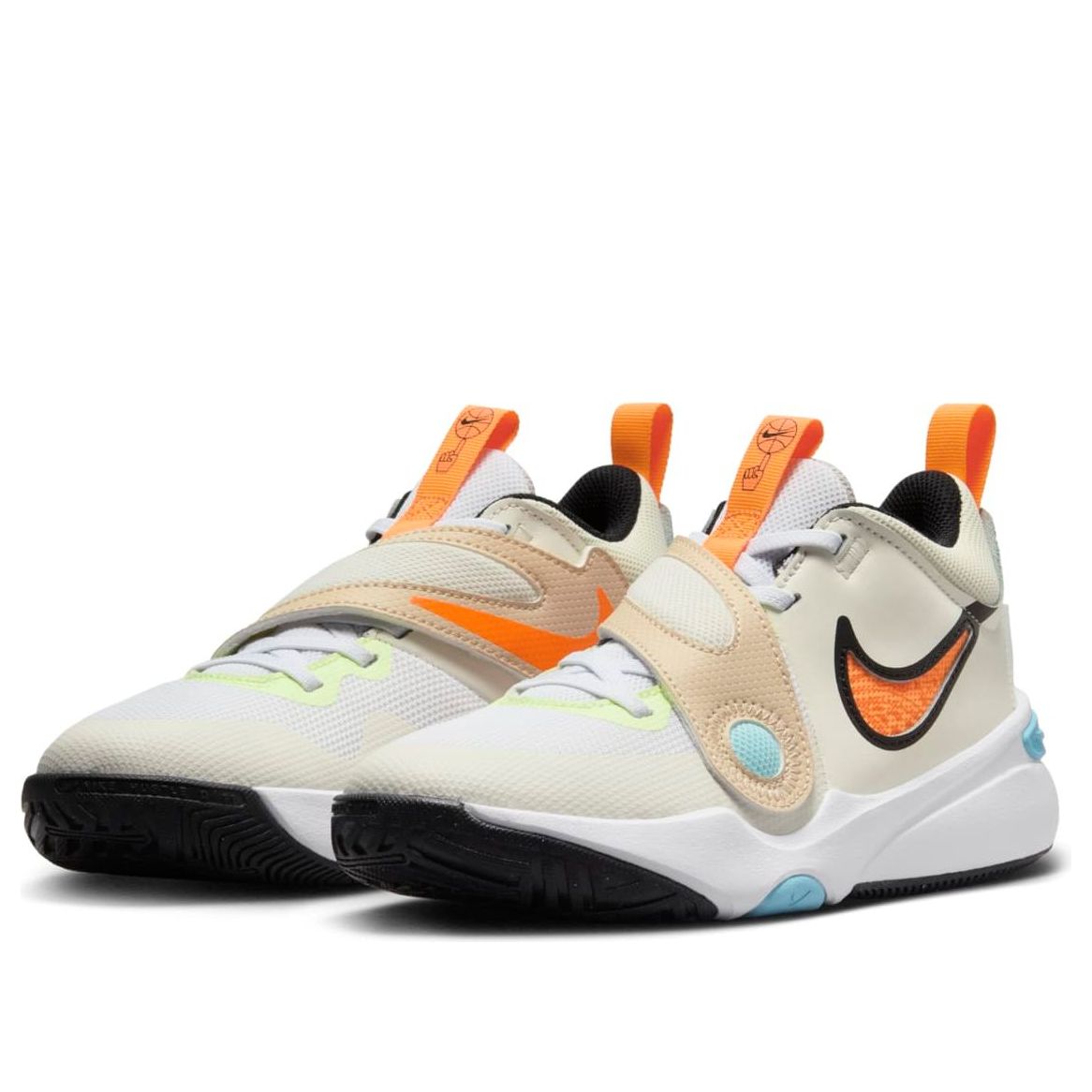 (GS) Nike Team Hustle D 11 'White Orange' HF5735-181