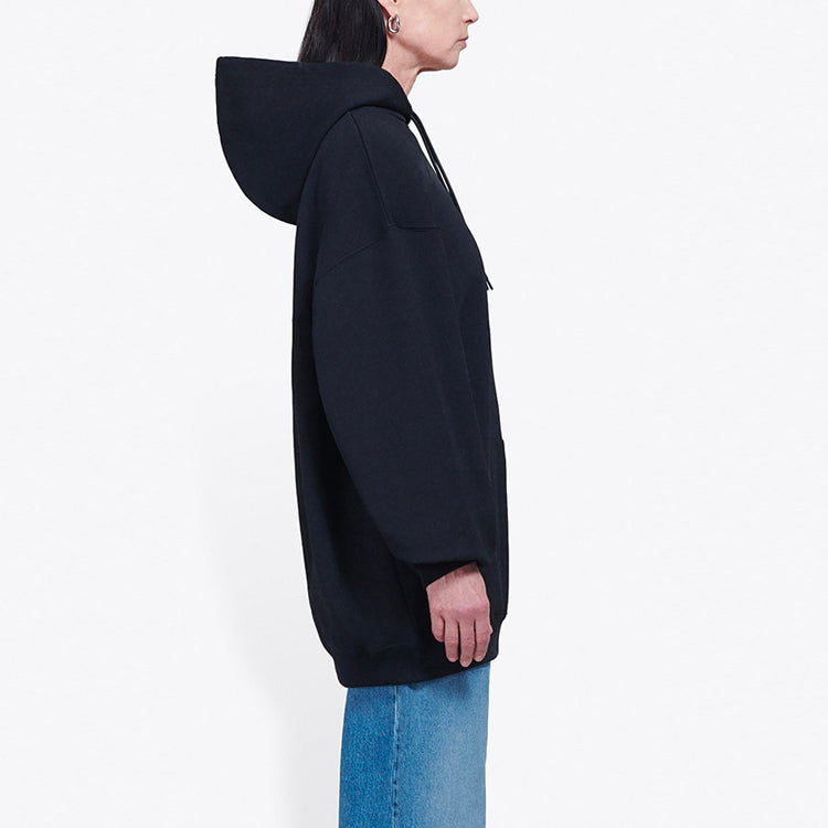 (WMNS) Balenciaga Printing Hoodie Black 578135TIV531000
