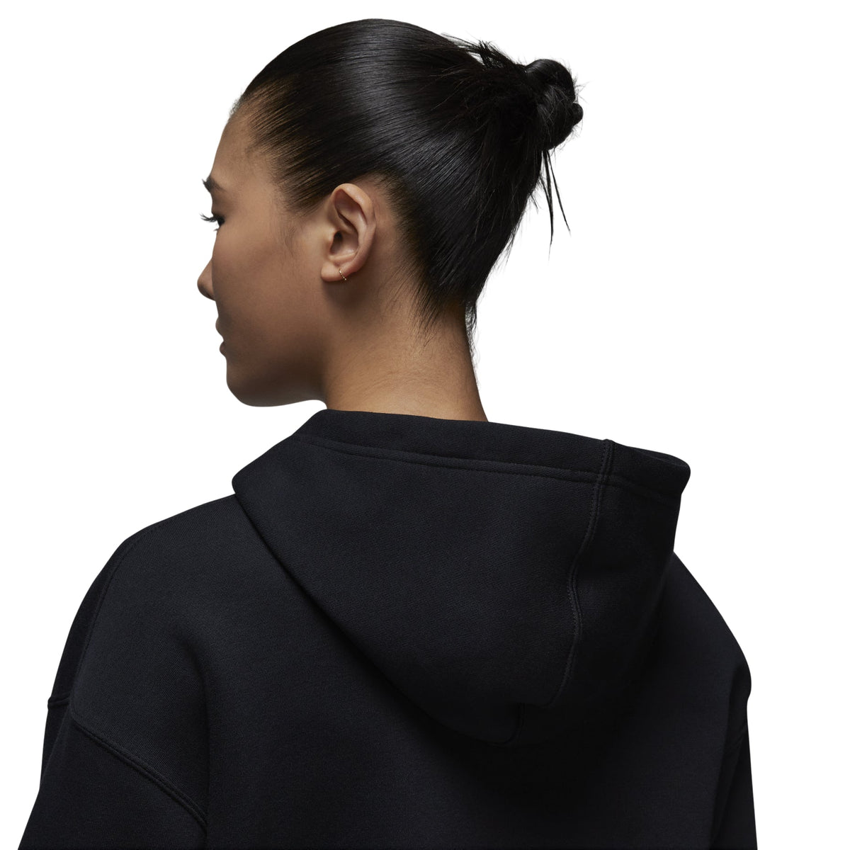 (WMNS) Air Jordan Brooklyn Fleece Full Zip Hoodie Asia Sizing 'Black' FV7168-010