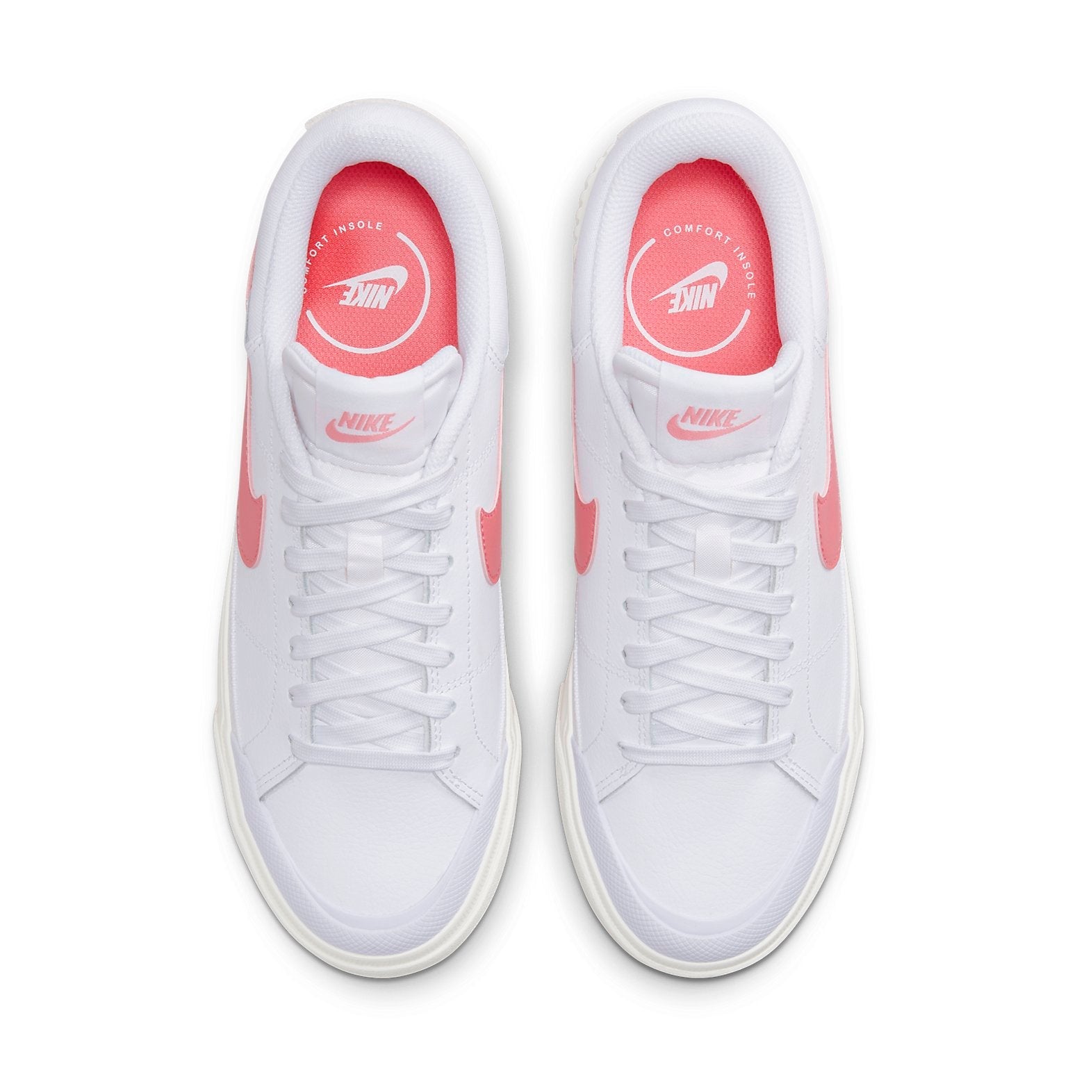 (WMNS) Nike Court Legacy Lift 'White Sea Coral' DM7590-102