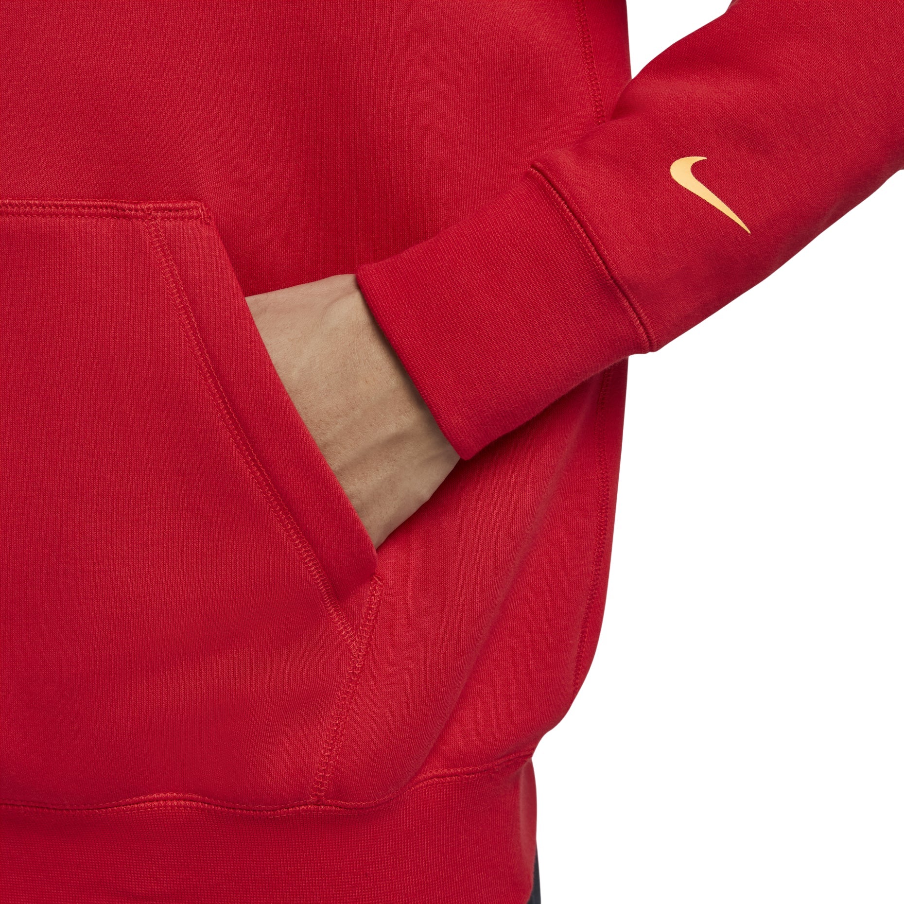 Nike Ja Club Fleece Basketball Hoodie Asia Sizing 'University Red Gold' FZ1039-657