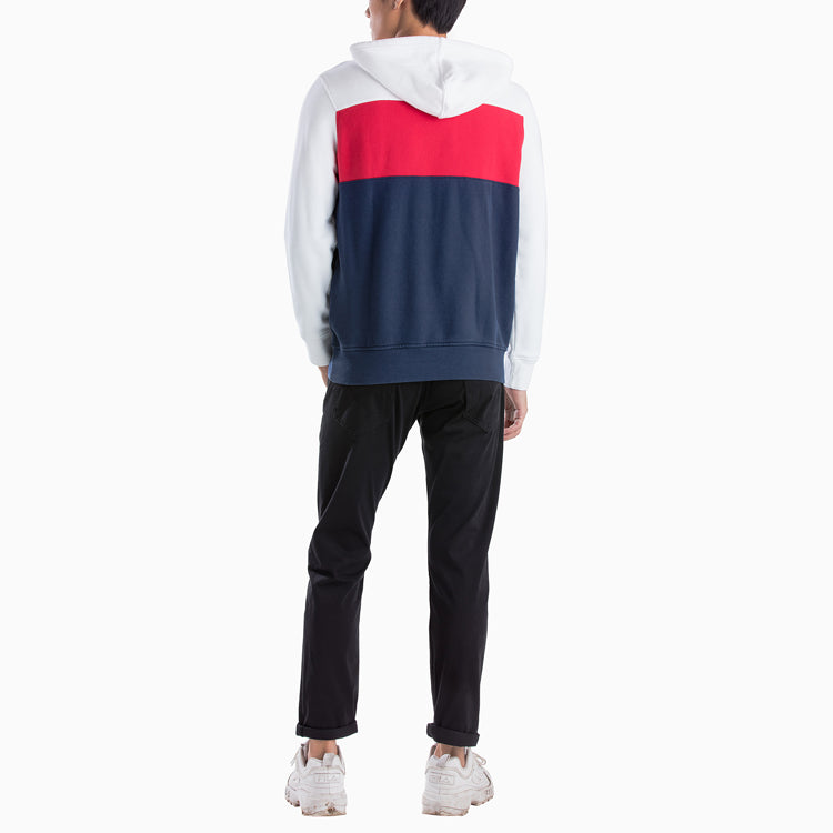 Men's Levis Splicing Logo Casual Colorblock 'White Red Blue' 74591-0000