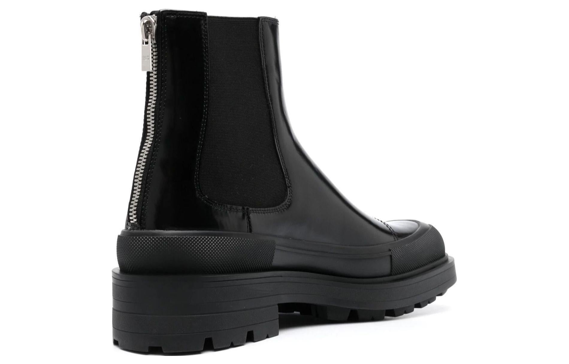 Alexander McQueen Chelsea Ankle Boots 'Black' 736508WHV7J1000