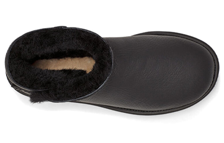 (WMNS) UGG Mini Bailey Logo Strap 'Black' 1123623-UMBL