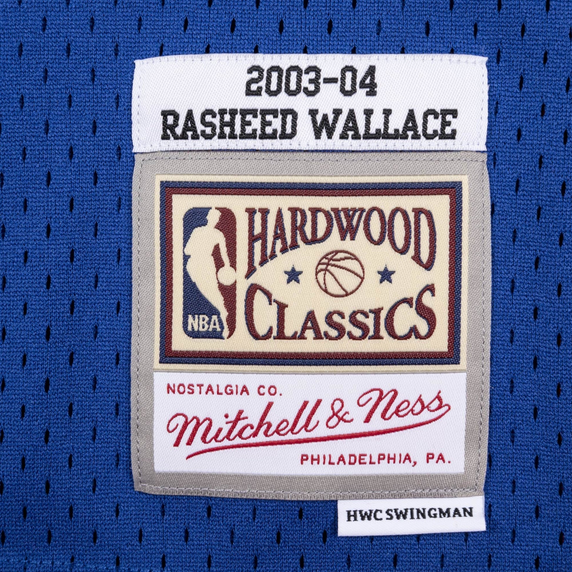 Mitchell & Ness x NBA Detroit Pistons 2003-04 Swingman Jersey 'Rasheed Wallace 30' SMJYAC19110-DPIROYA03RWA