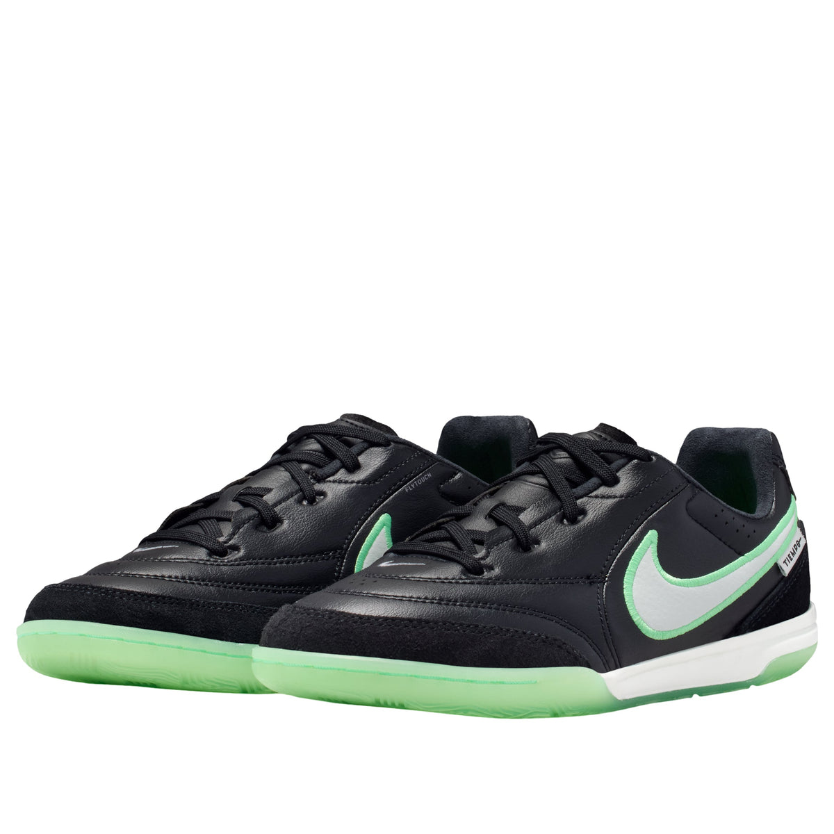 (GS) Nike Jr. Tiempo Streetgato 'Black Illusion Green' IB5039-001
