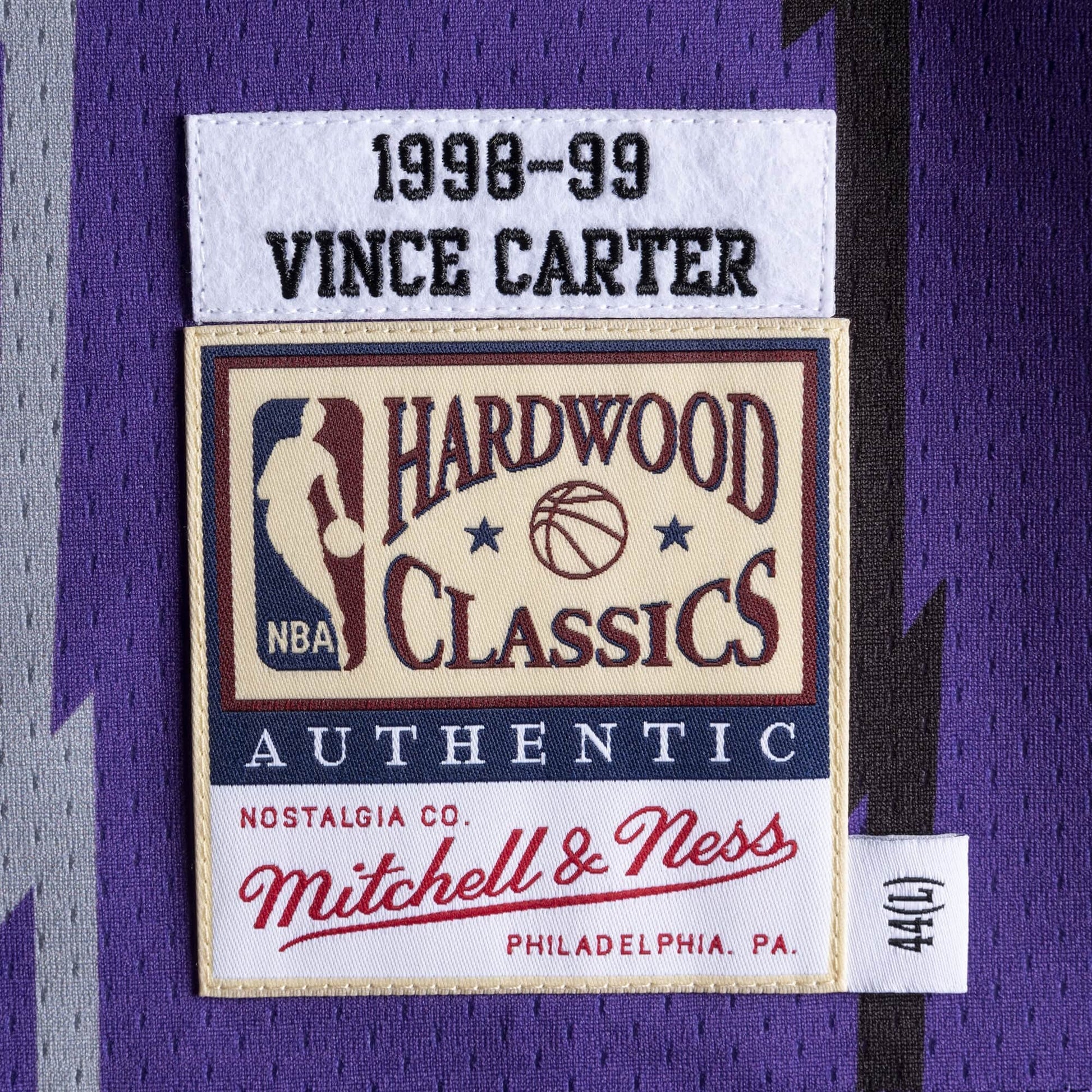 Mitchell & Ness x NBA Toronto Raptors 1998-99 Road Jerseys 'Vince Carter 15' AJY4GS18107-TRAPURP98VCA