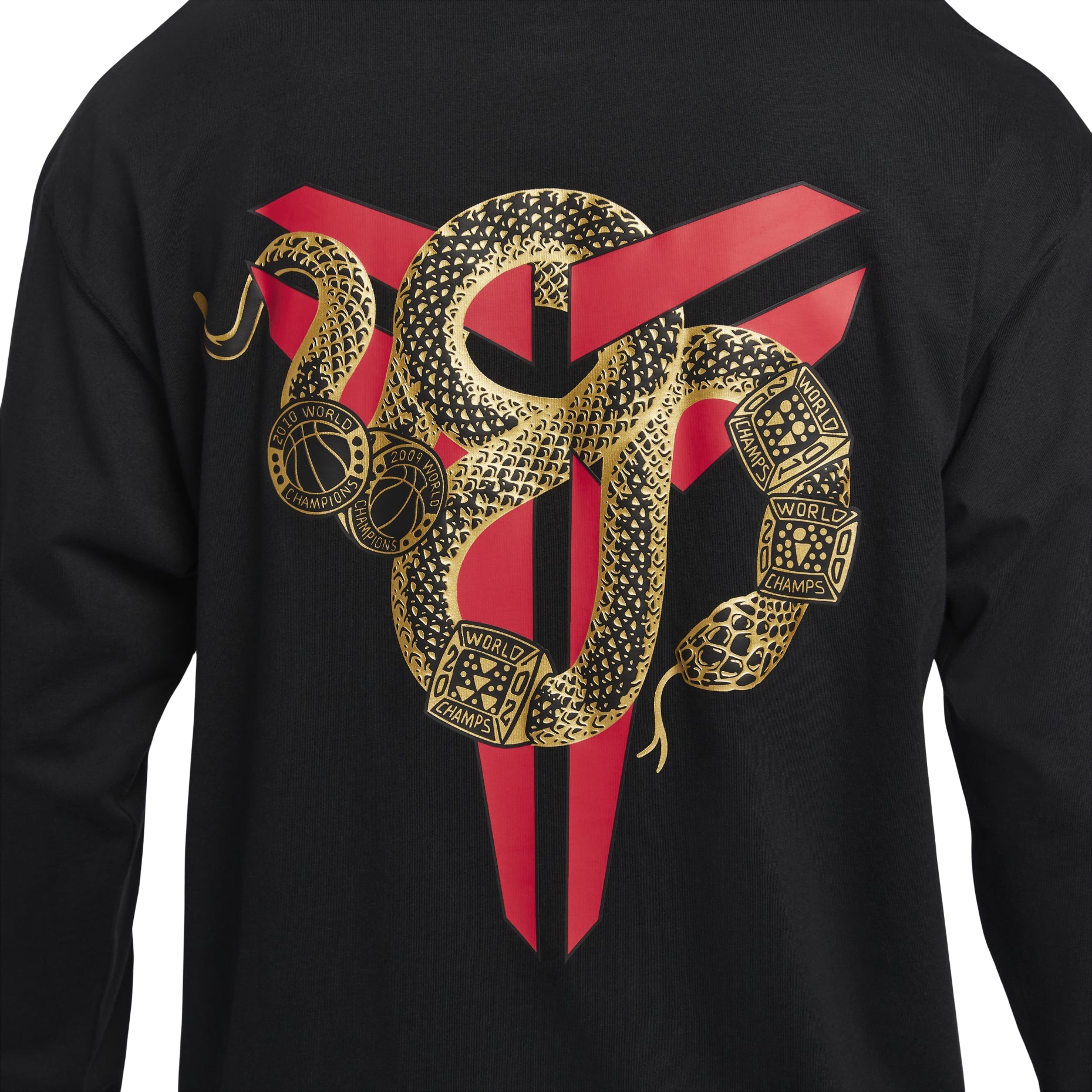 Nike Kobe Long-Sleeve T-Shirt Asia Sizing 'Year of Mamba Black' IB0242-010