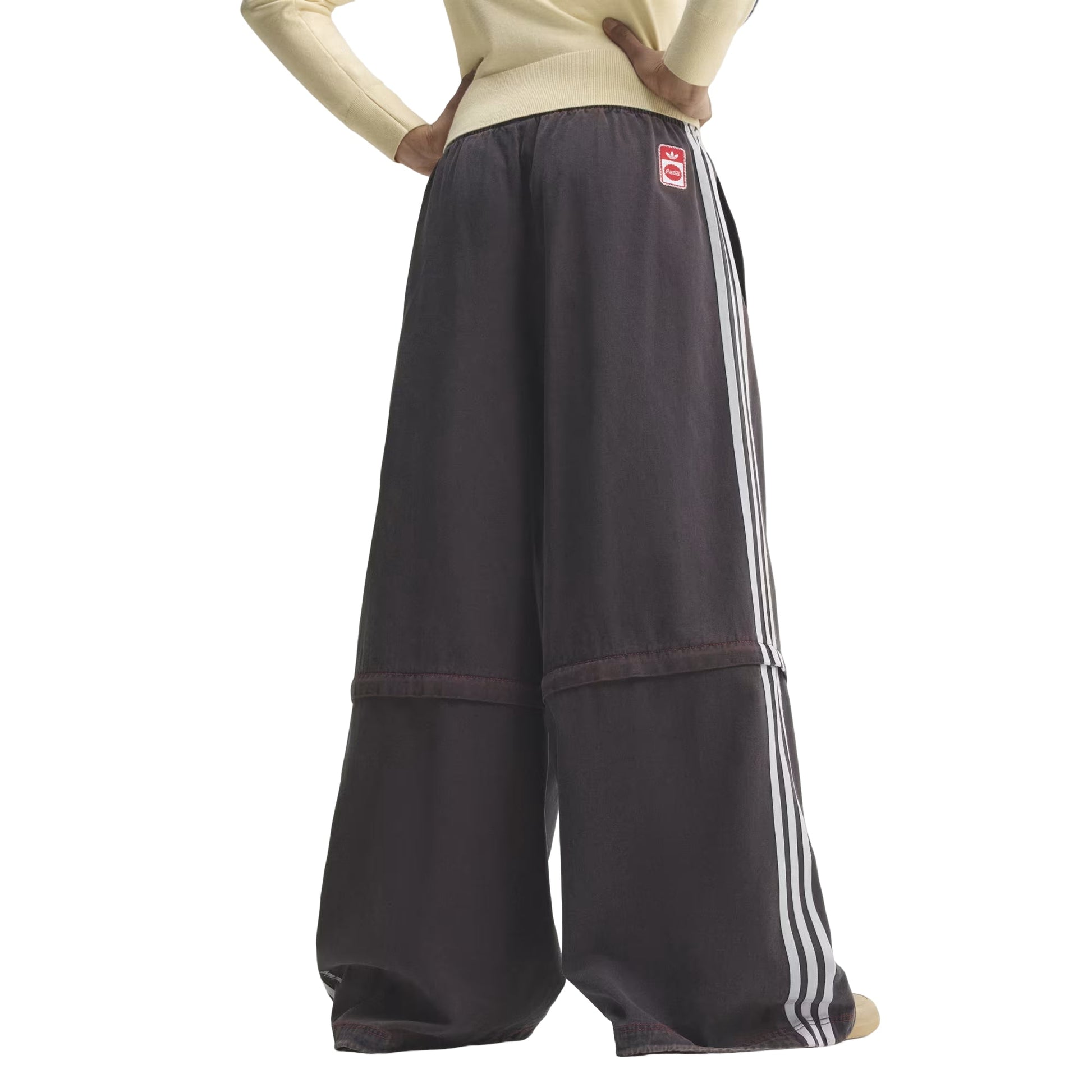 (WMNS) adidas x Coca-Cola Adilenium Firebird Denim Track Pants Asia Sizing 'Black' KY7695