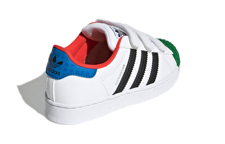(PS) adidas LEGO x Superstar CF J 'White Yellow Green' H03964