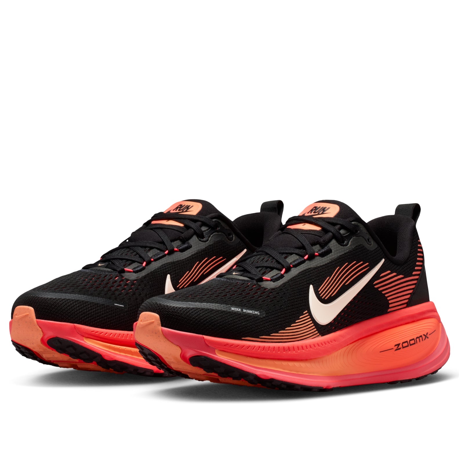 (WMNS) Nike ZommX Vomero 18 'Black Washed Coral Hot Lava Brt' HM6804-010