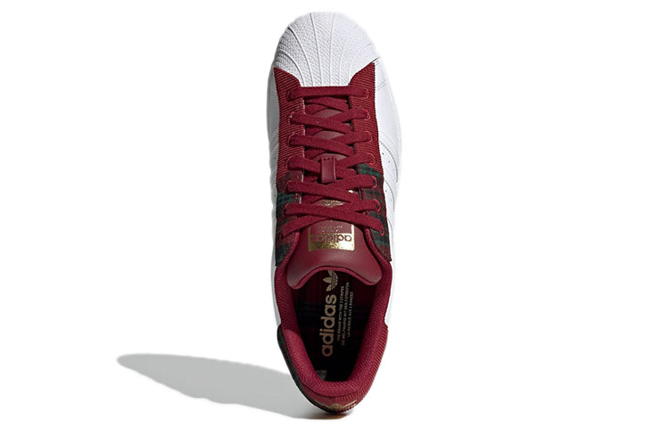 adidas Superstar 'Collegiate Burgundy Patchwork' H00211
