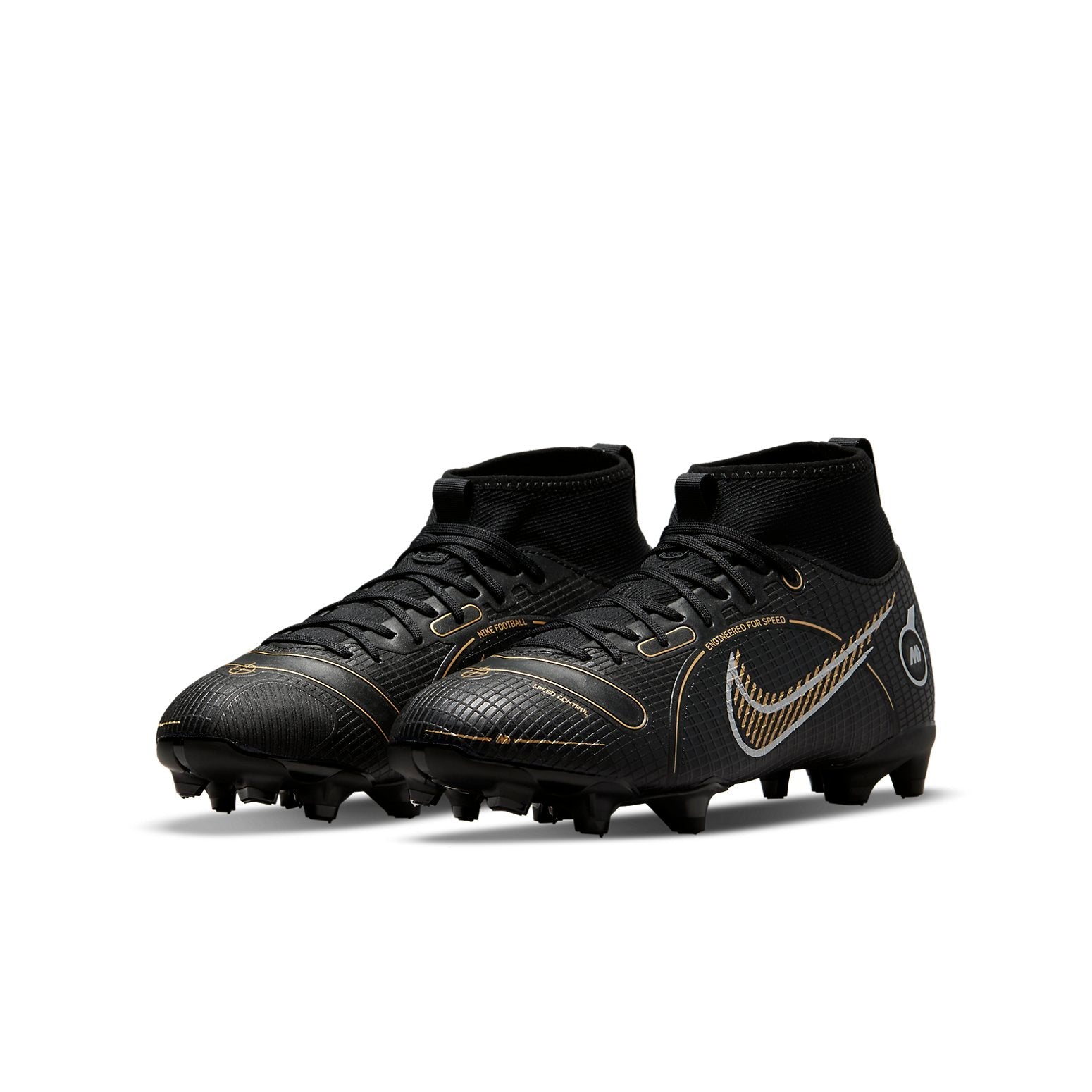 (GS) Nike Mercurial Superfly 8 Academy MG 'Black Metallic Gold' DJ2854-007