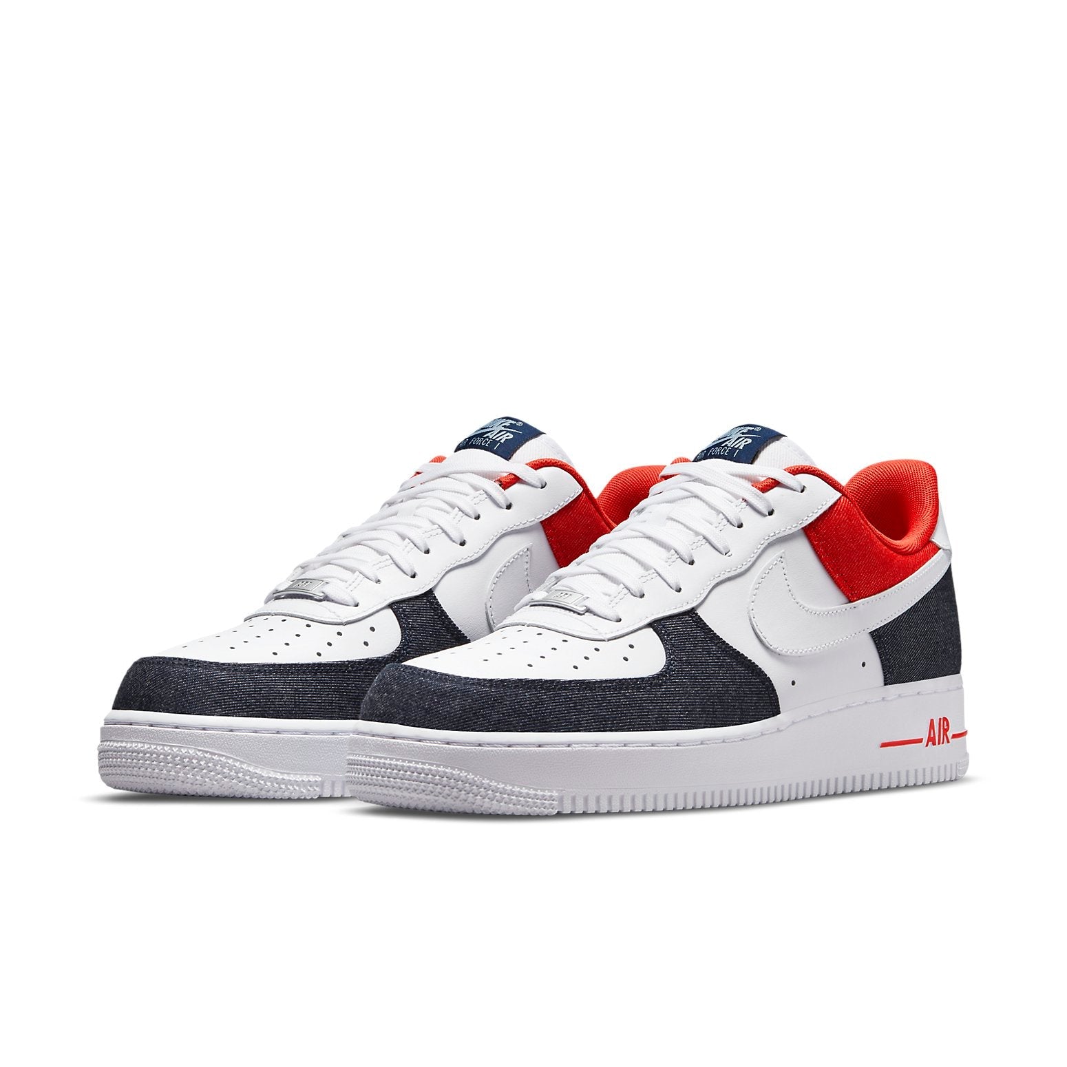 Nike Air Force 1 '07 LX 'White Red Denim' DJ5174-100