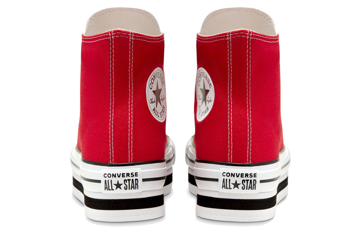(WMNS) Converse Everyday Platform Chuck Taylor All Star Thick Sole Red White Sneakers 'Red White' 567996C