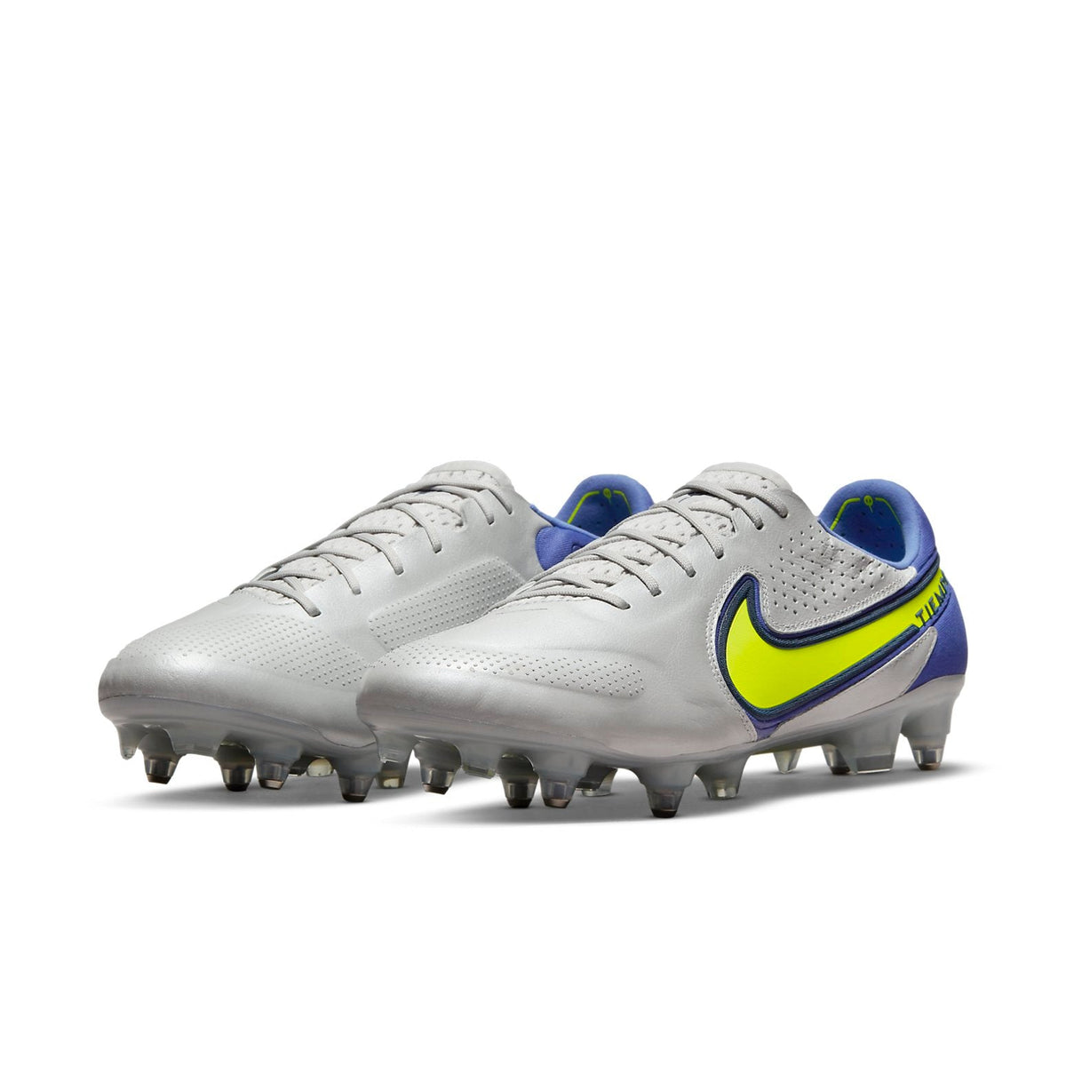 Nike Tiempo Legend 9 Elite SG Pro AC 'Gray Blue Yellow' DB0822-075