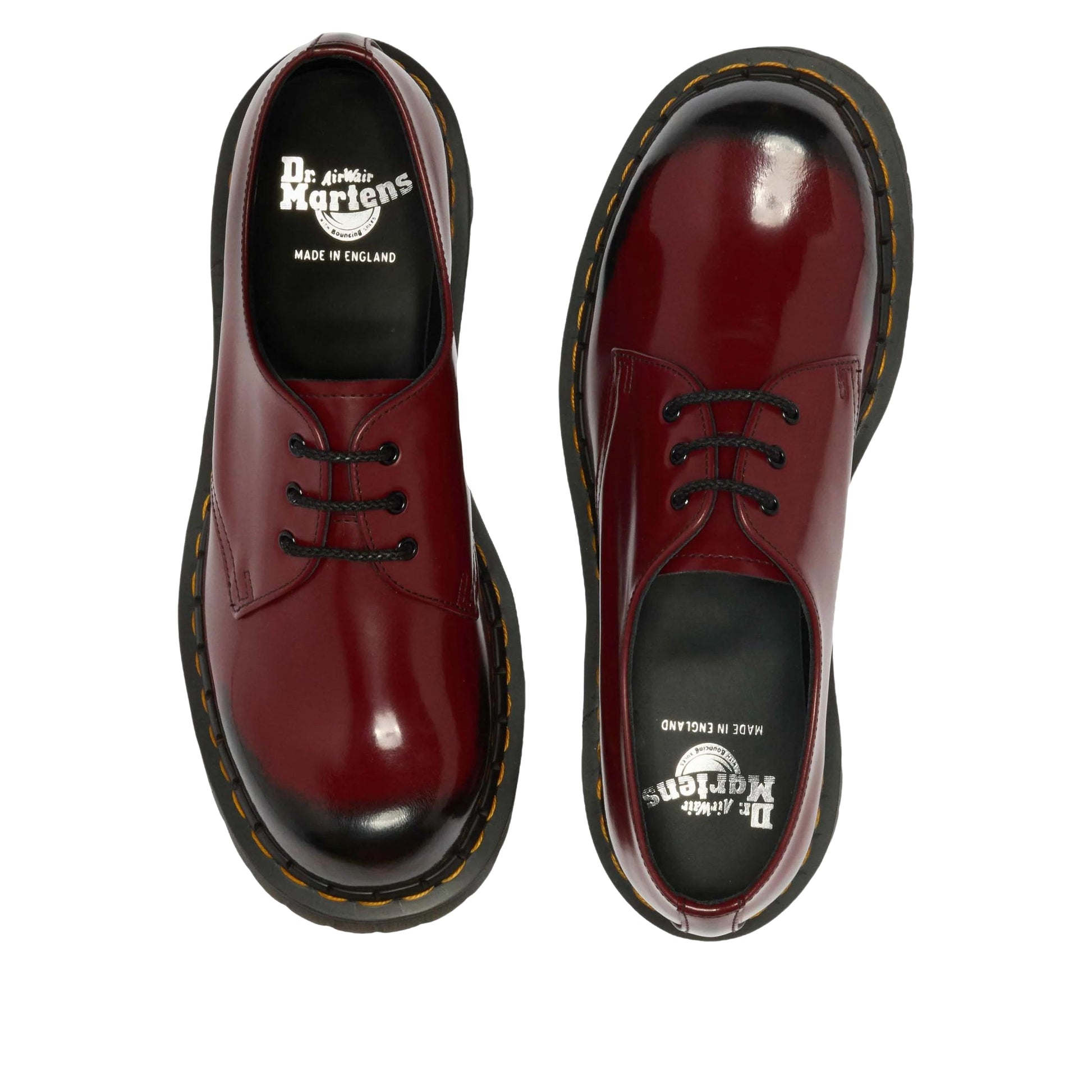 Dr. Martens 1461 Bex Rub Off Leather Shoes 'Cherry Red Black' 42890600
