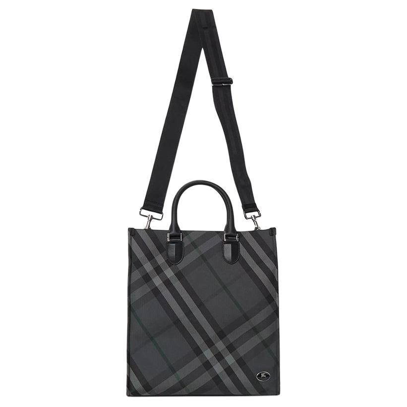 Burberry 25 Check Tote Shoulder Bag 'Black' 8111253