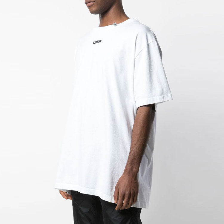 Off-White Caravaggio Square SS Over Tee 'White Black' OWKC038S20-5005-WH