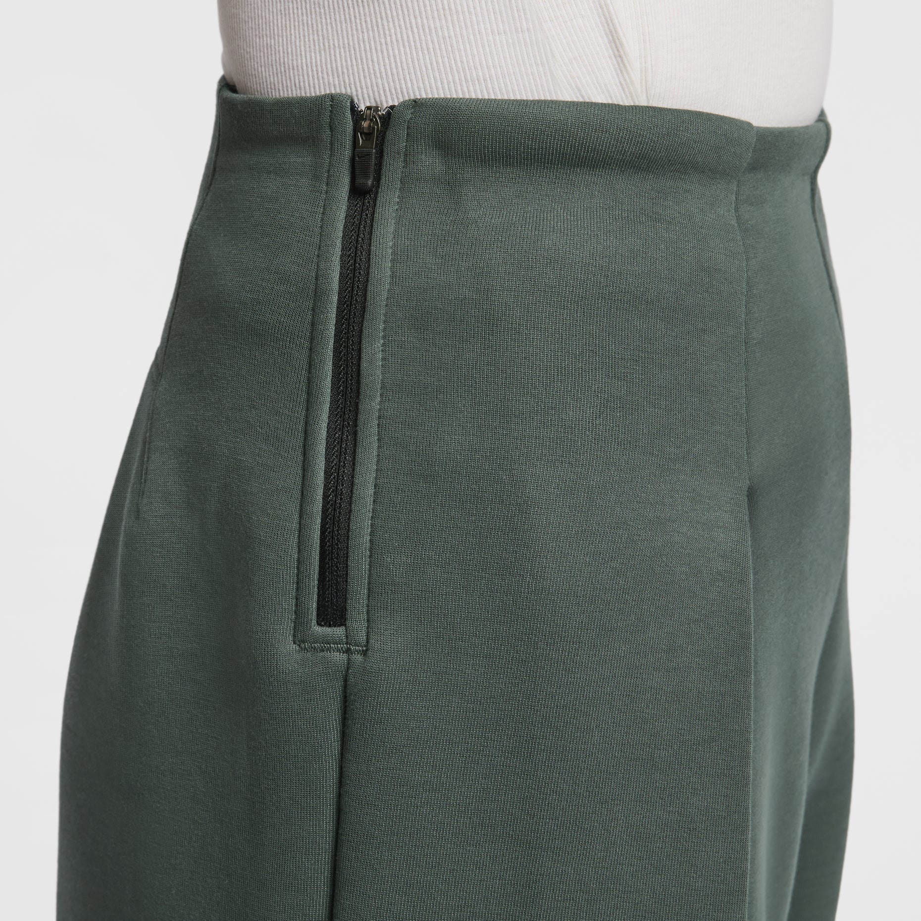 (WMNS) Nike Sportswear Tech Fleece High-Waisted Pants Asia Sizing 'Green' FV8053-338