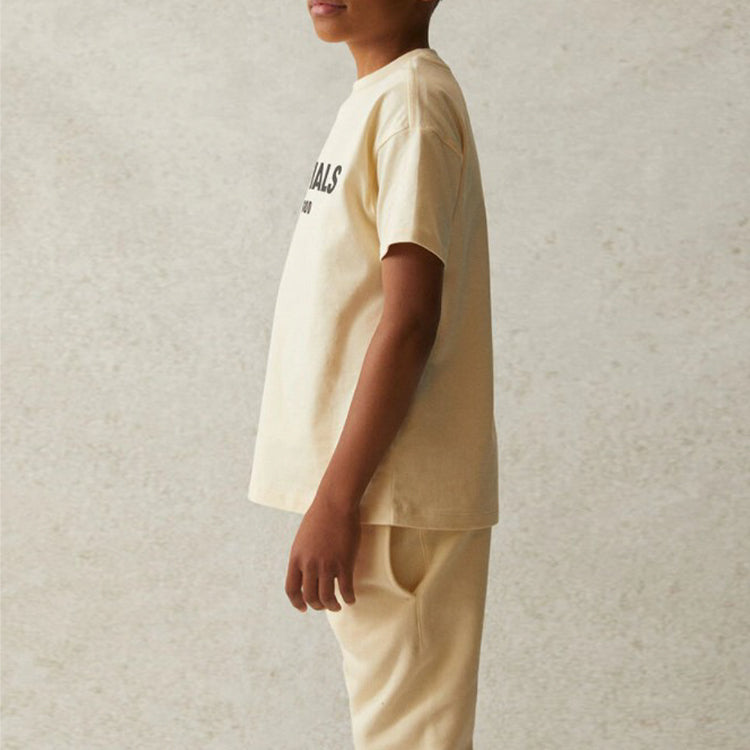 (GS) Fear of God Essentials SS21 Short Sleeve Tee Buttercream/Cream T FOG-SS21-538