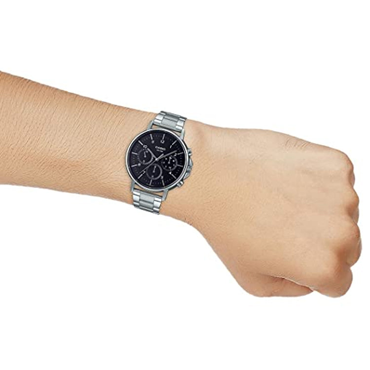 CASIO Analog 'Silver' MTP-E321D-1AV